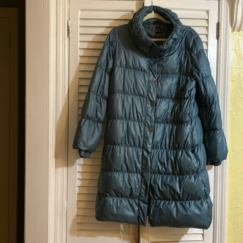 Designer down warm, soft Andy and silky winter jacket.